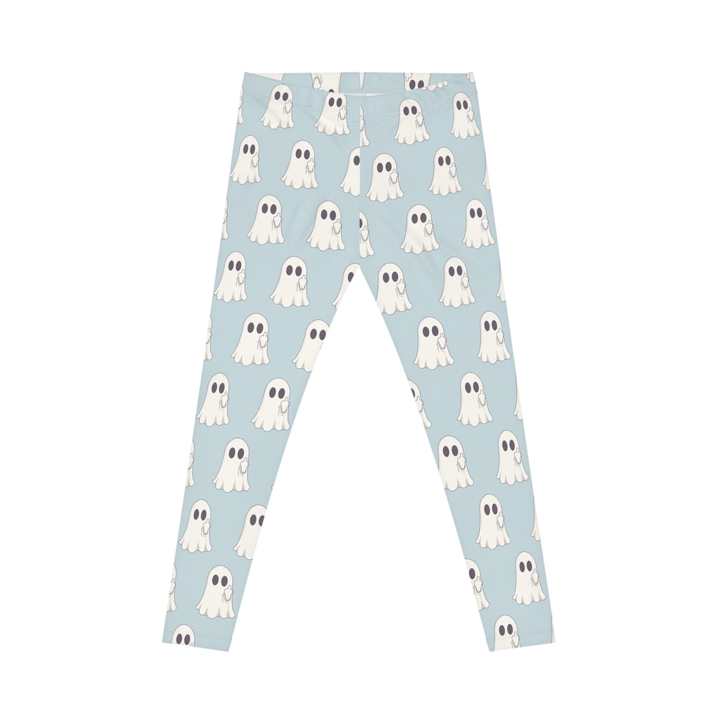 Pizza Ghost Pattern Leggings
