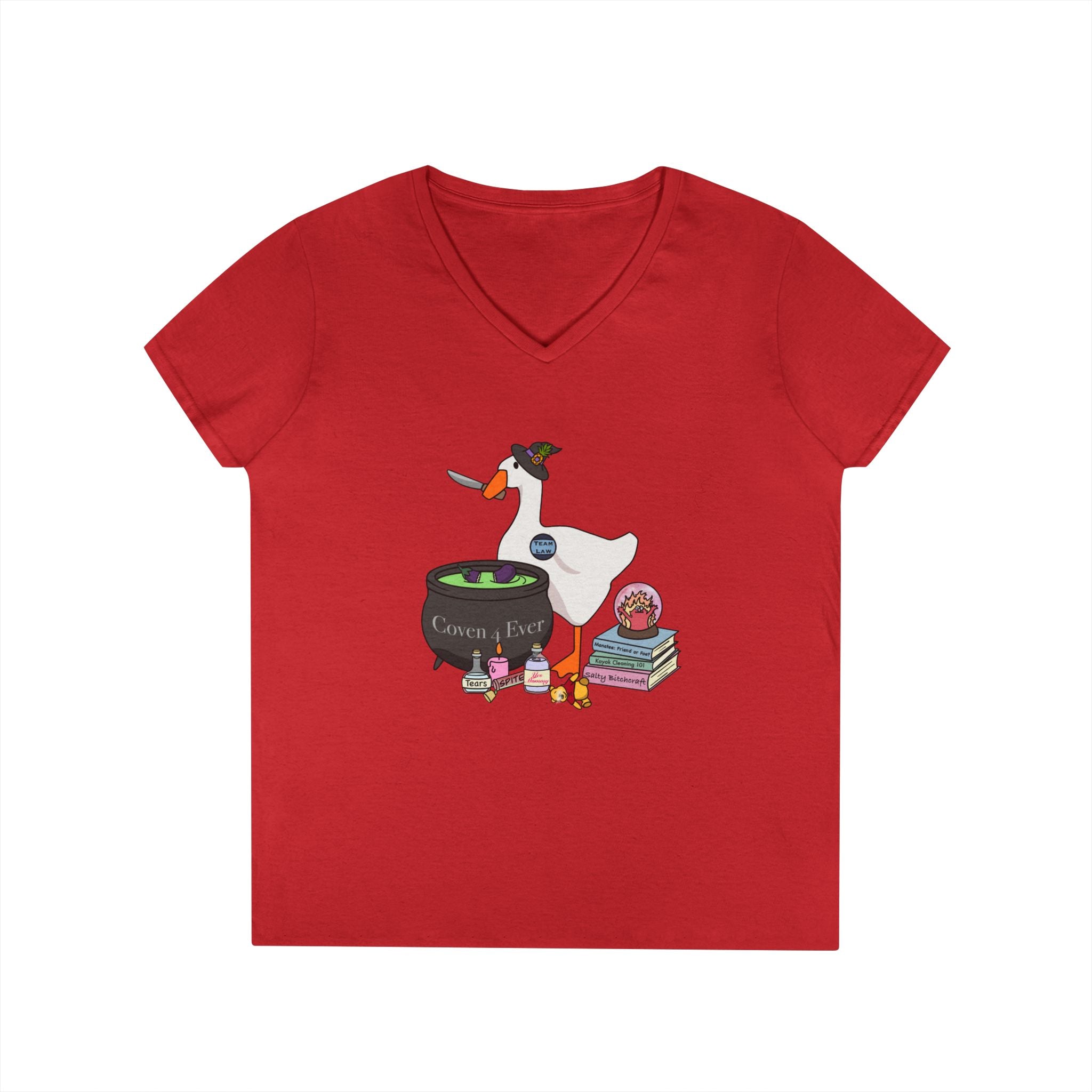 Mother Goose Knife V-Neck T-Shirt