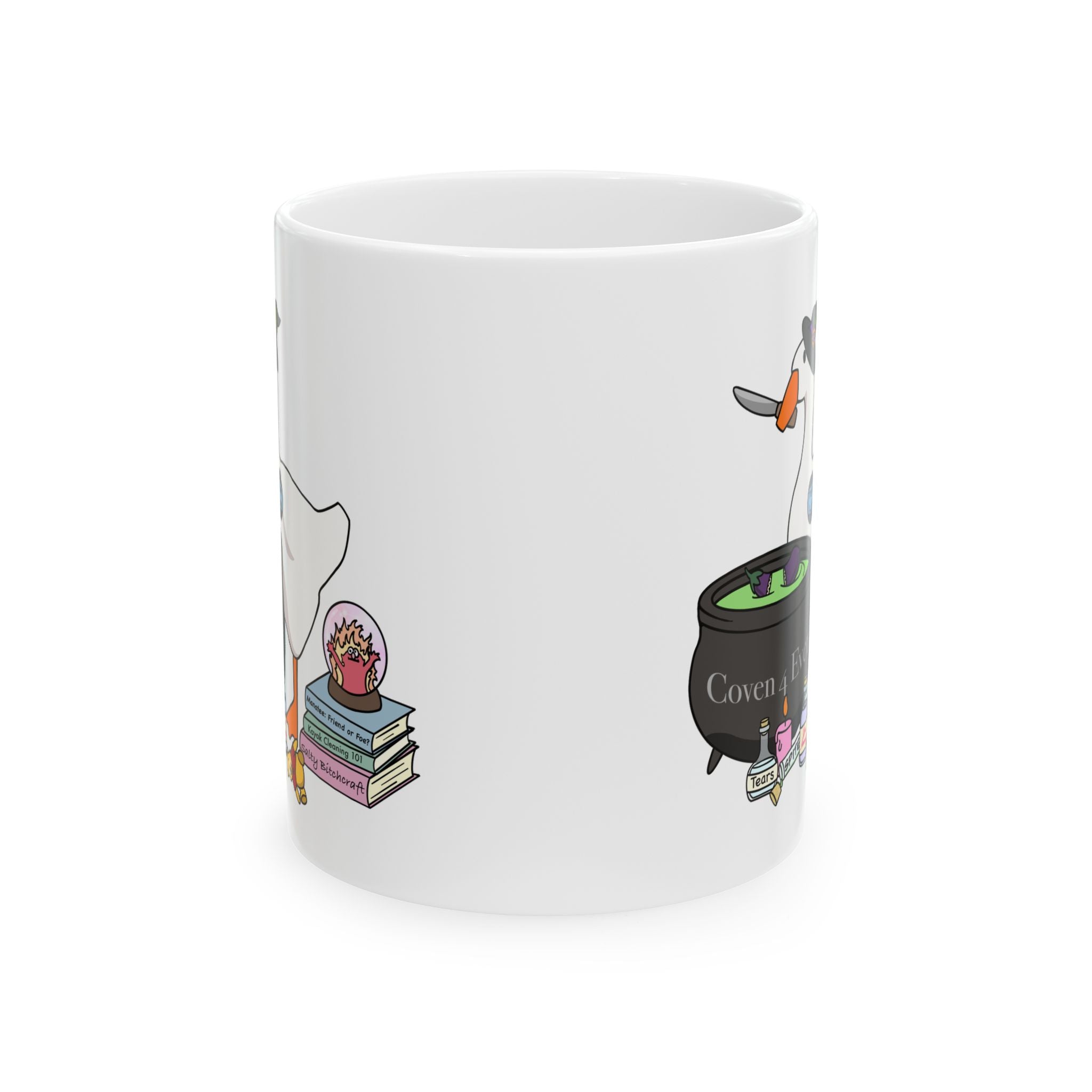 Mother Goose Knife Ceramic Mug
