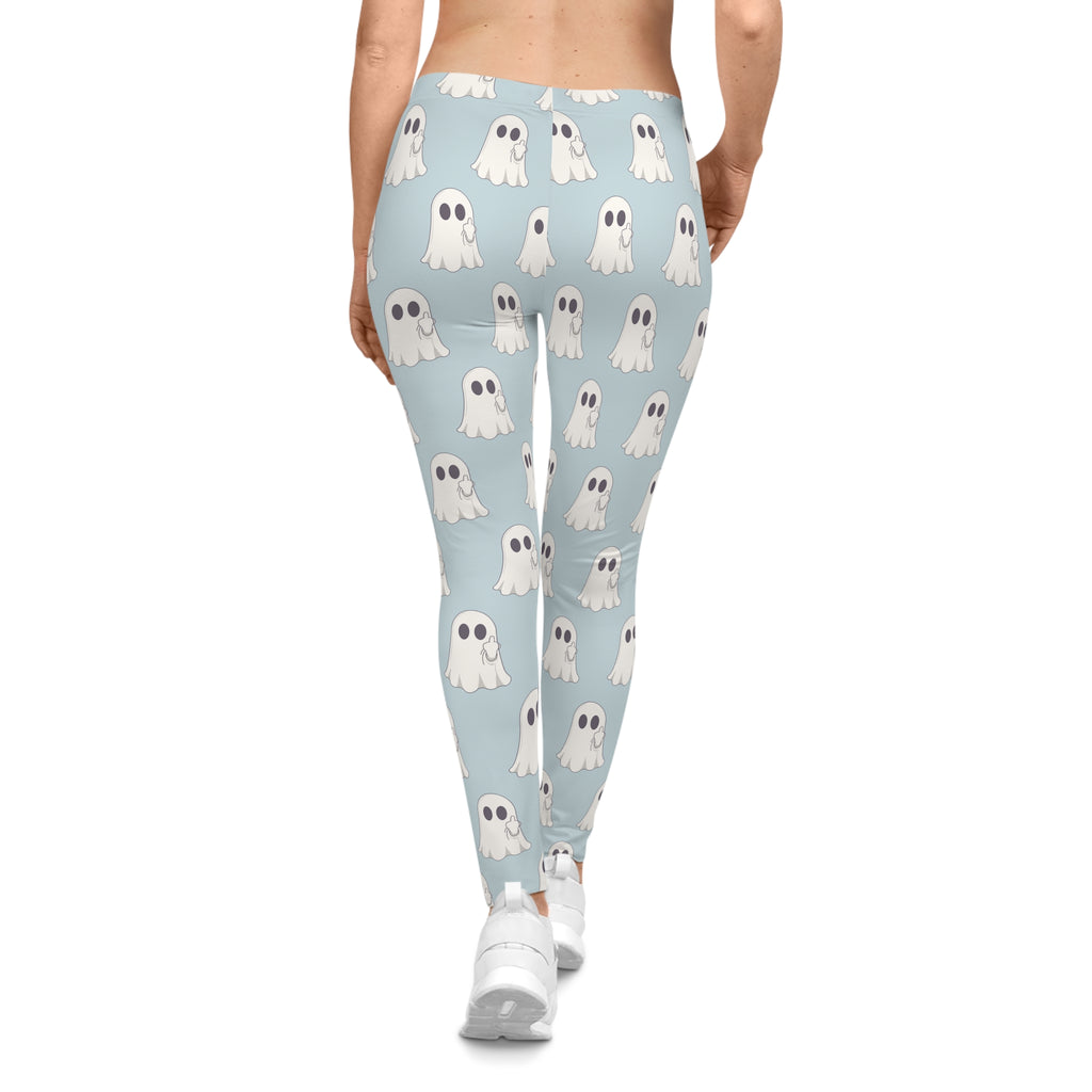Pizza Ghost Pattern Leggings