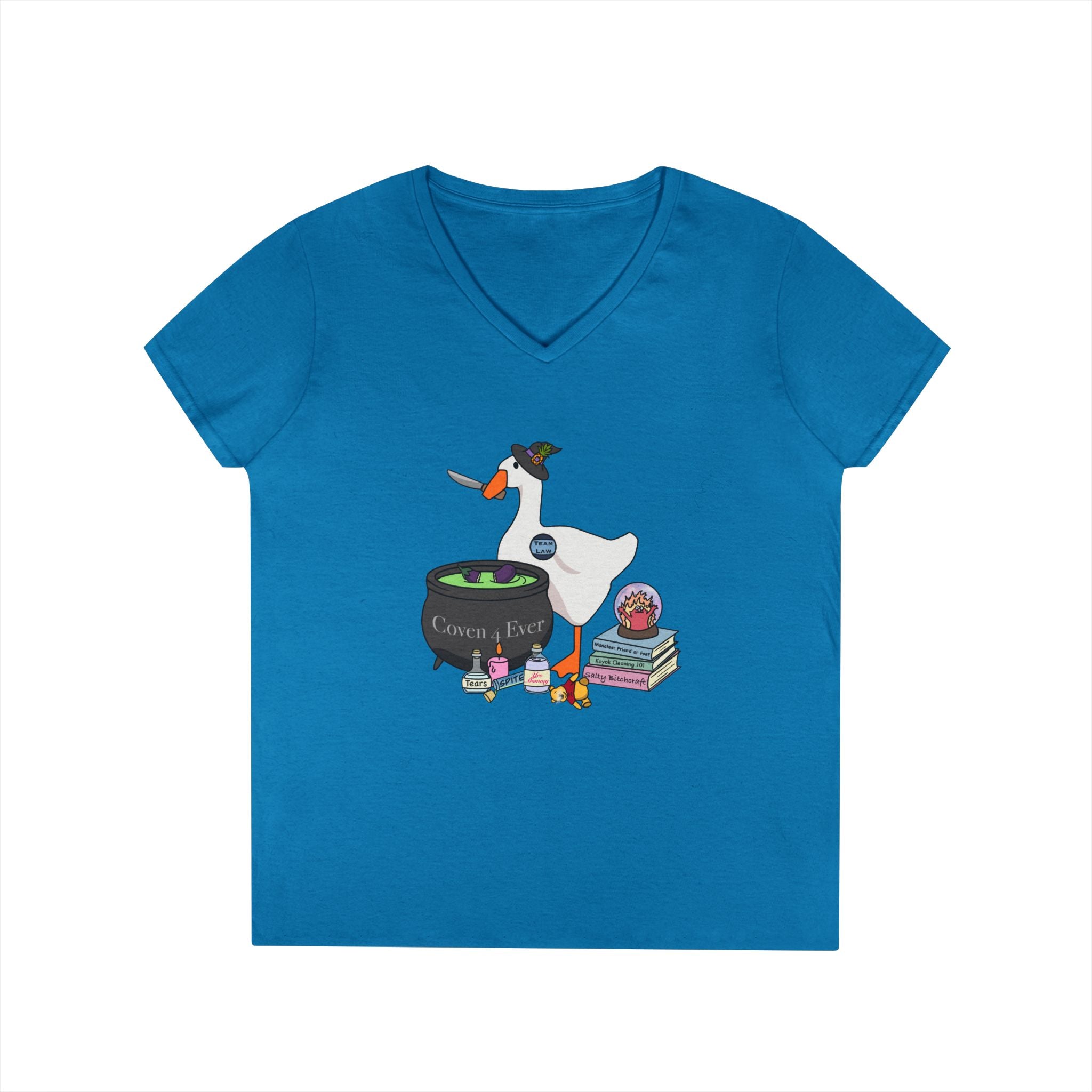 Mother Goose Knife V-Neck T-Shirt