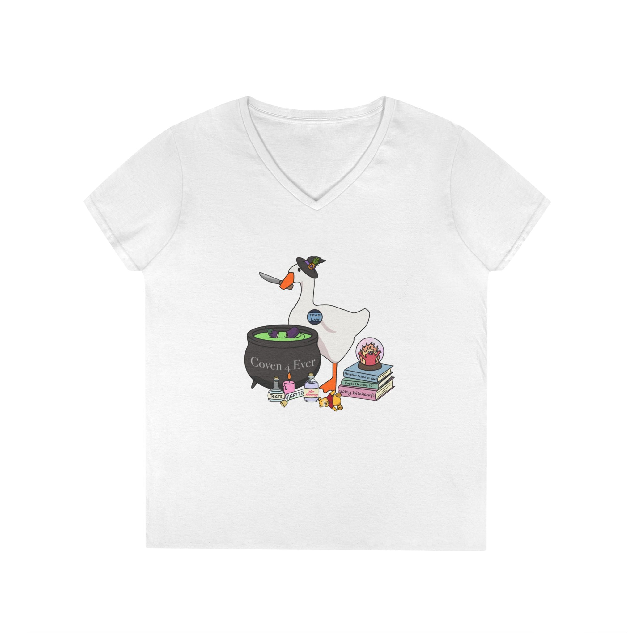 Mother Goose Knife V-Neck T-Shirt
