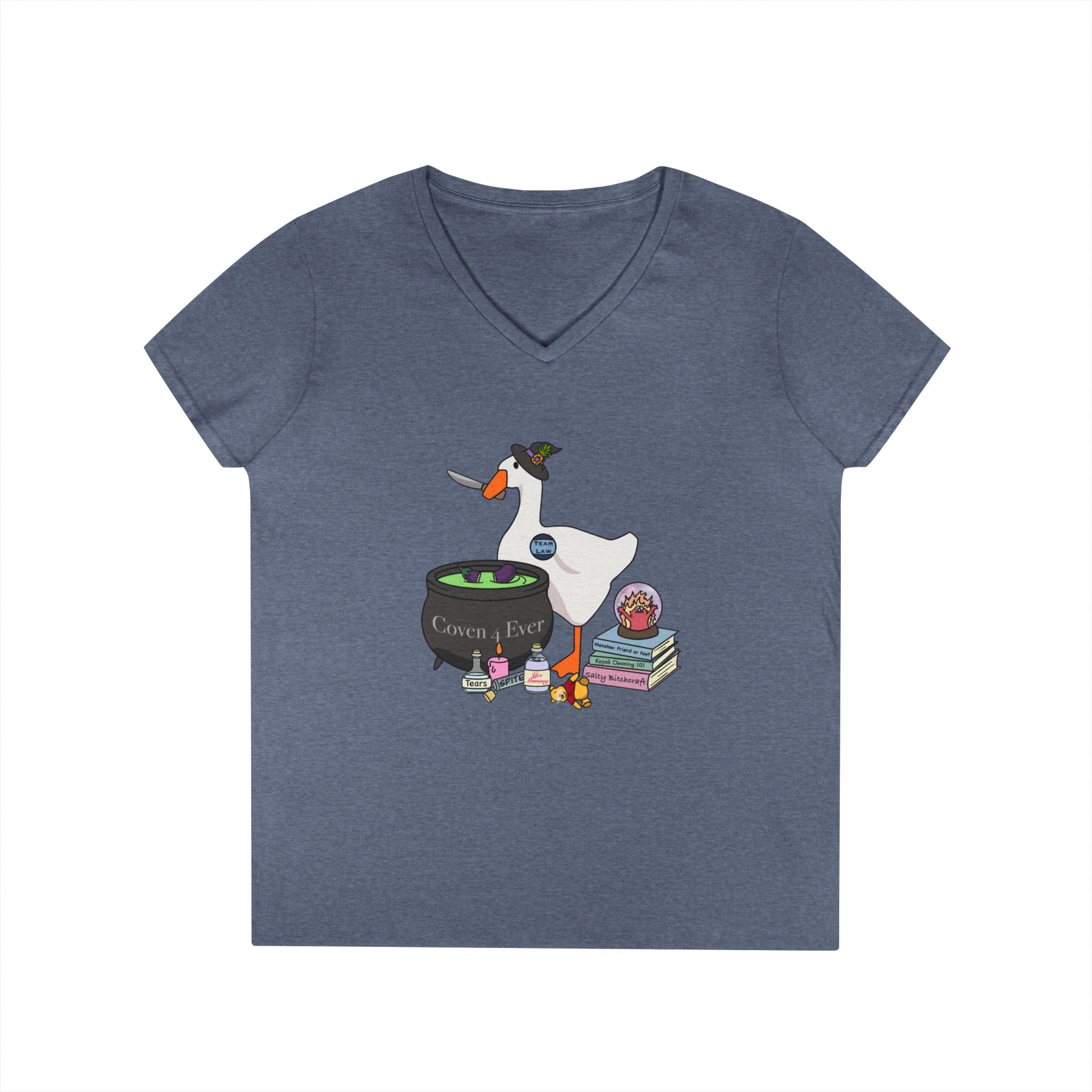 Mother Goose Knife V-Neck T-Shirt