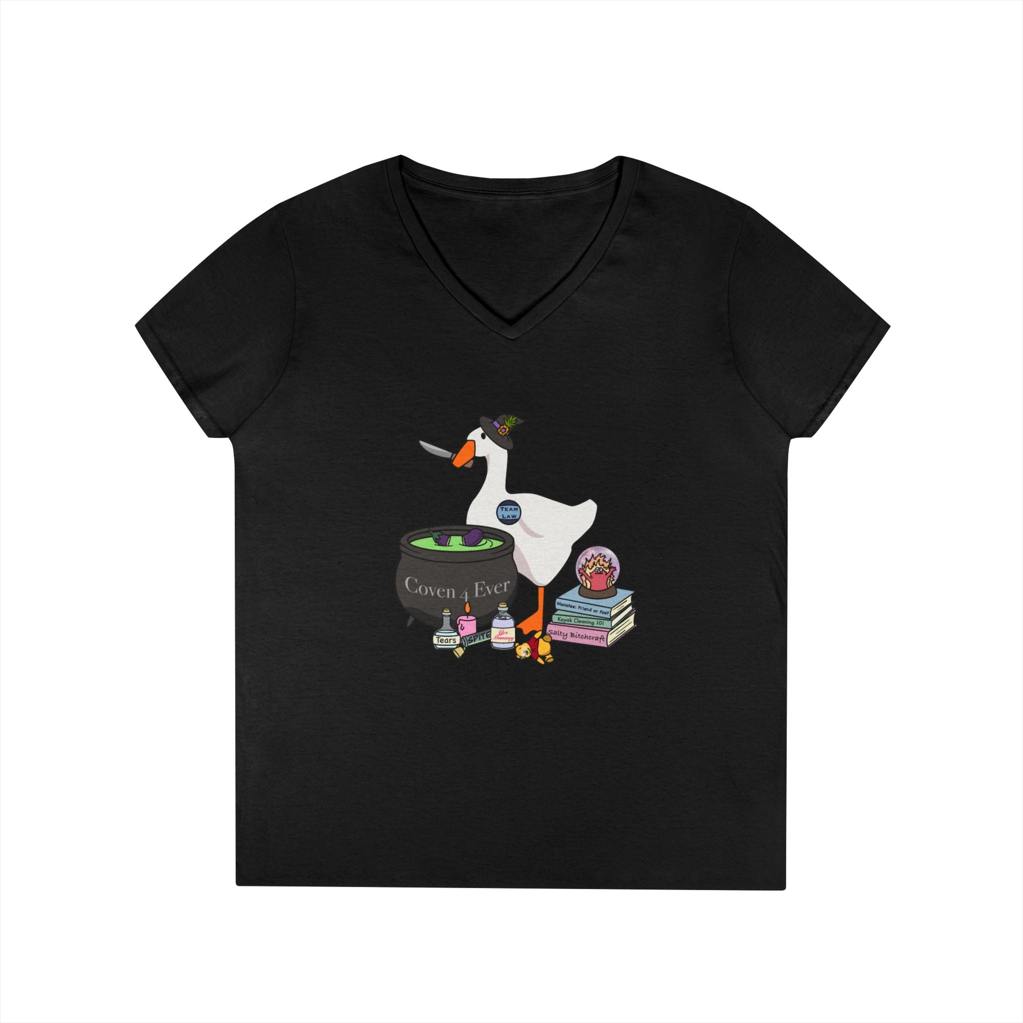Mother Goose Knife V-Neck T-Shirt