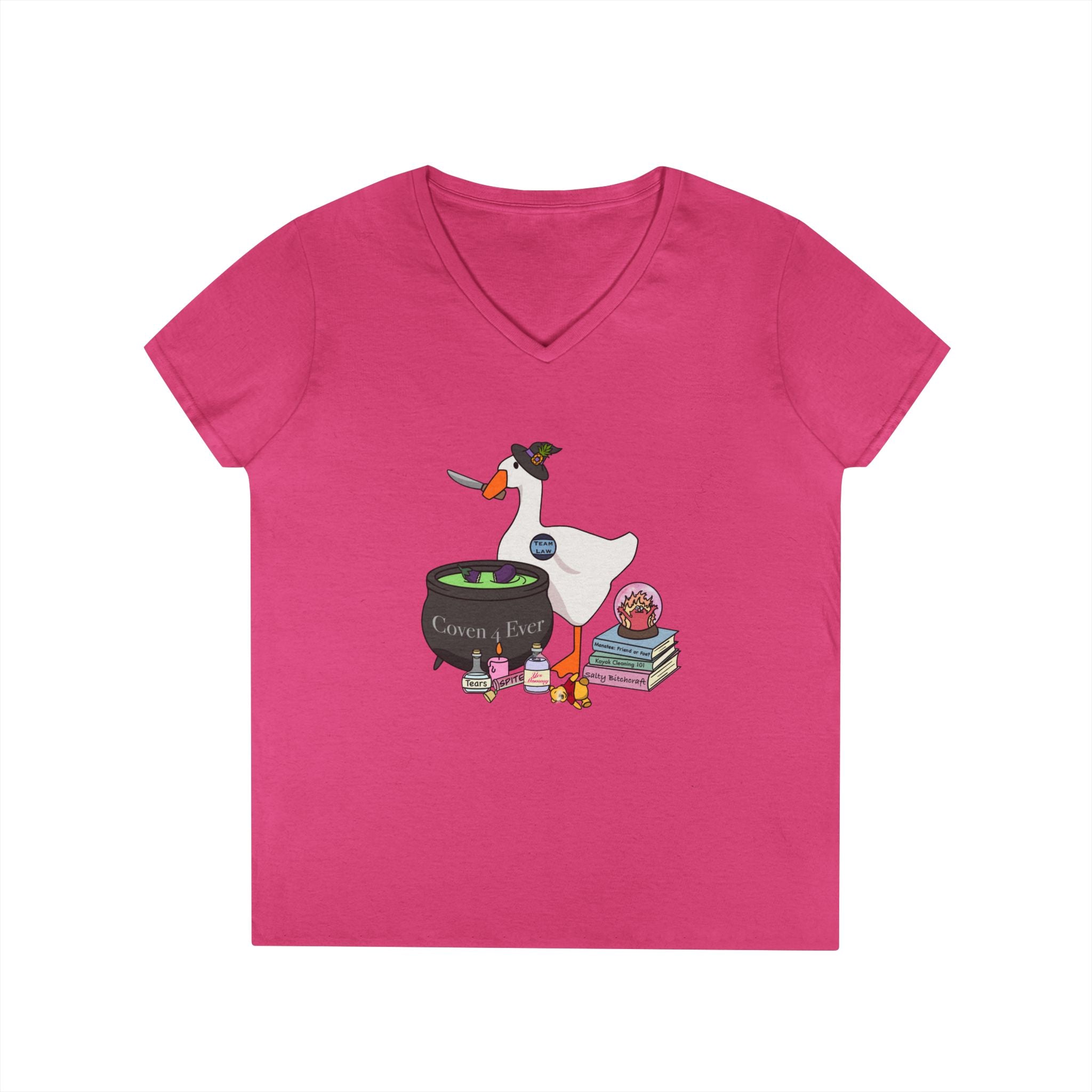 Mother Goose Knife V-Neck T-Shirt
