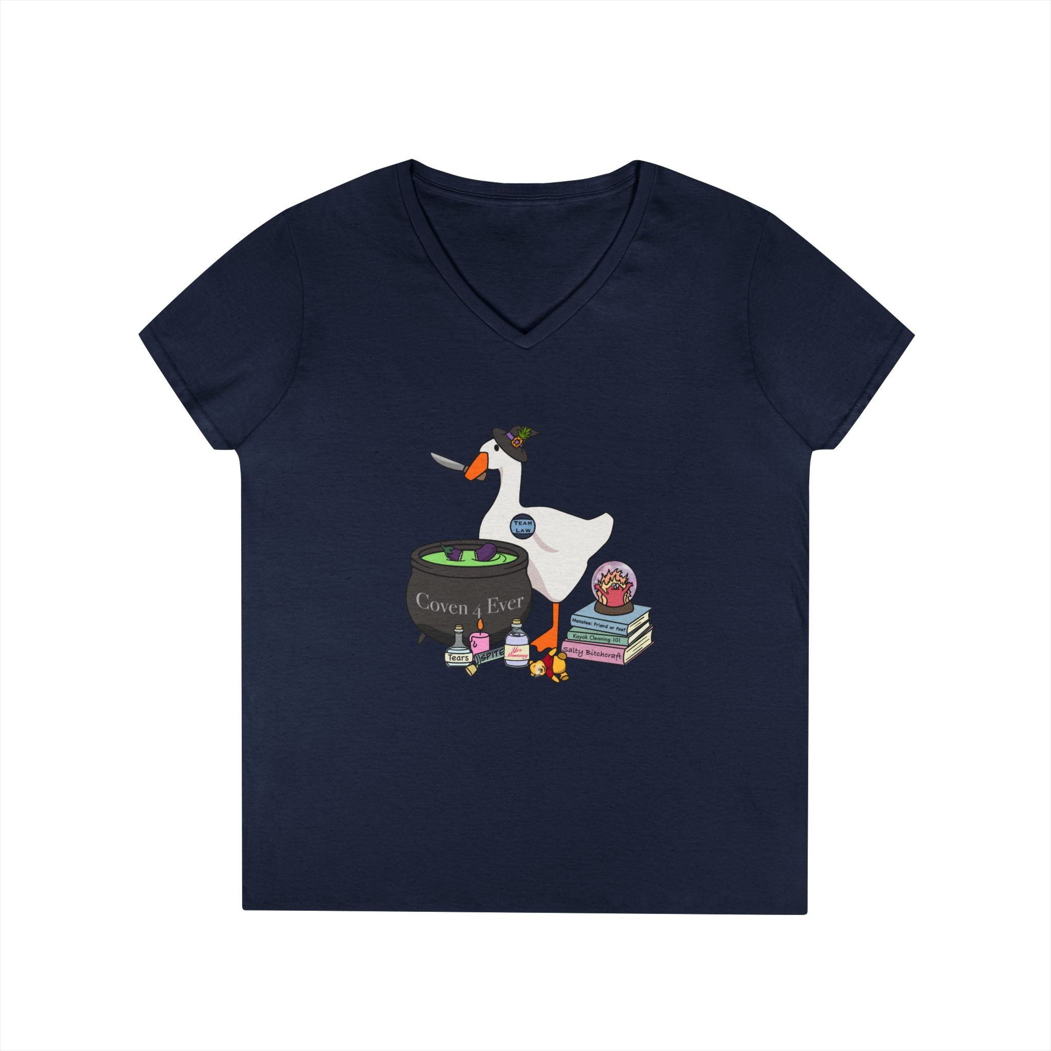 Mother Goose Knife V-Neck T-Shirt